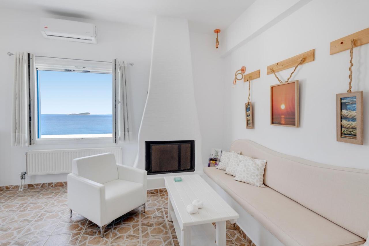 Endless Blue From Syros - Fabrika Resort House 1 Vári Kültér fotó
